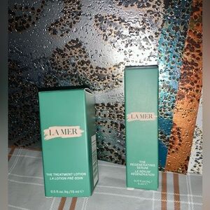 La Mer Travel Skincare Set Treatment Lotion and Regenerating Serum